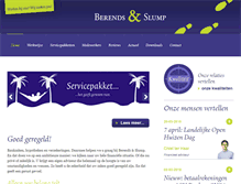 Tablet Screenshot of berends-slump.nl
